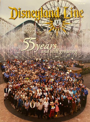 Disneyland Line July 15, 2010 55 Years Cast Member Magazine DCA