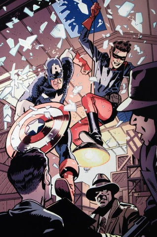 Captain America and Bucky #621 - By Chris Samnee - Limited Edition Giclée on Canvas
