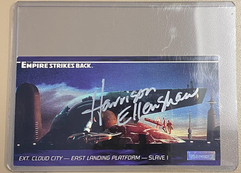Star Wars Empire Strikes Back Trading Card- Signed By Harrison Ellenshaw