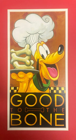 Good To The Bone - Matted Lithograph - By Tim Rogerson Featuring Pluto