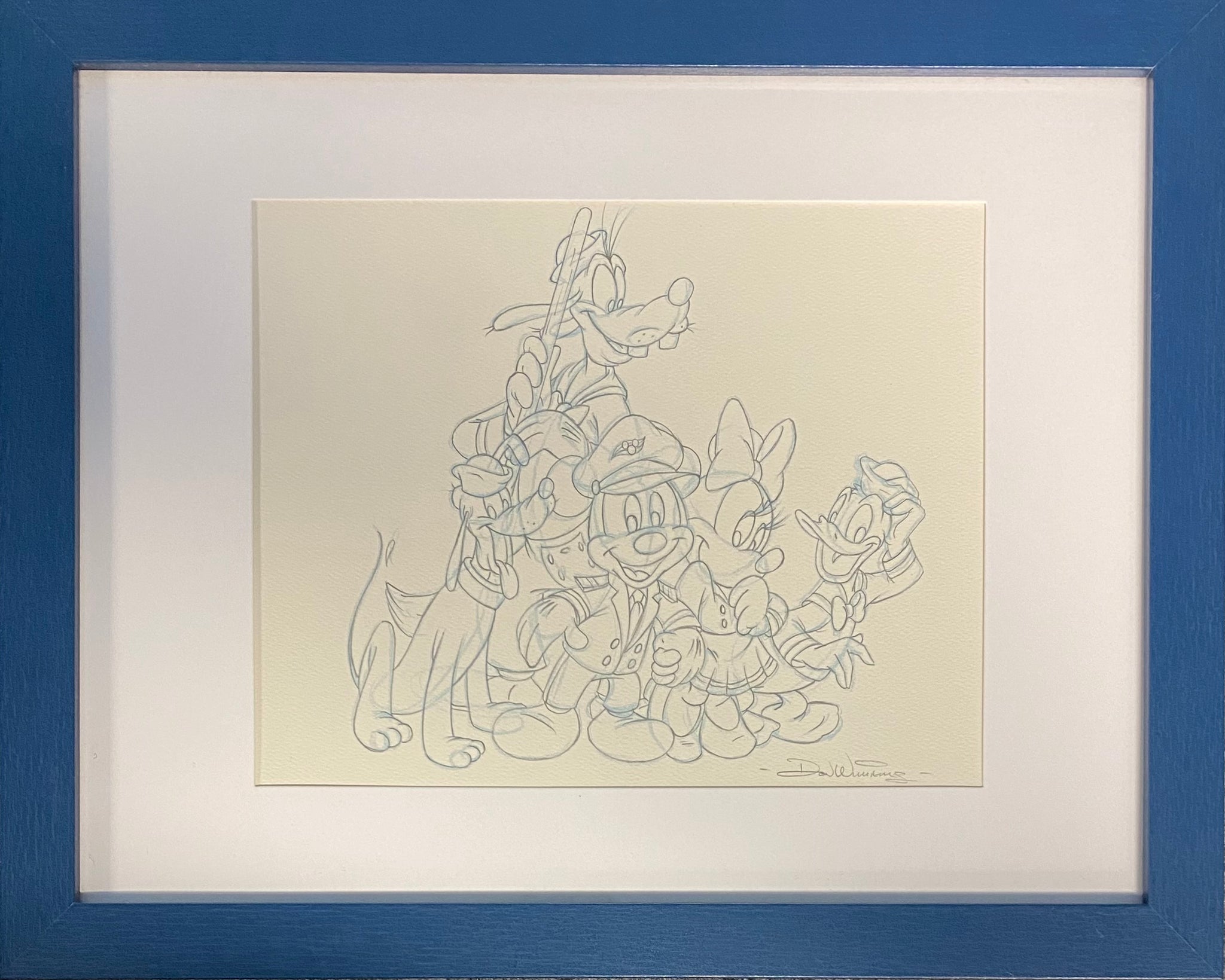 Disney Cruise Line Crew- Framed Lithograph By Don "Ducky" Williams - Signed Certificate Inspired by Disney Cruise Line