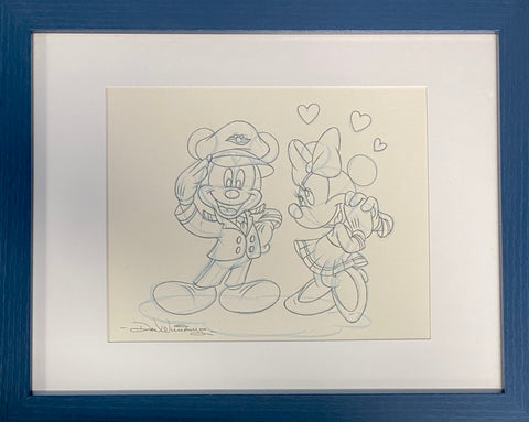 Disney Cruise Line Romance - Framed Lithograph By Don "Ducky" Williams - Signed Certificate Inspired by Disney Cruise Line