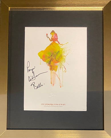 Signed Paige O'Hara Framed WDW Disney 2018 Epcot Festival Of The Arts Print (Copy)