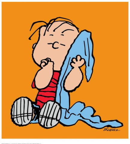 Linus: Orange - Limited Edition Art On Canvas - Inspired by Peanuts