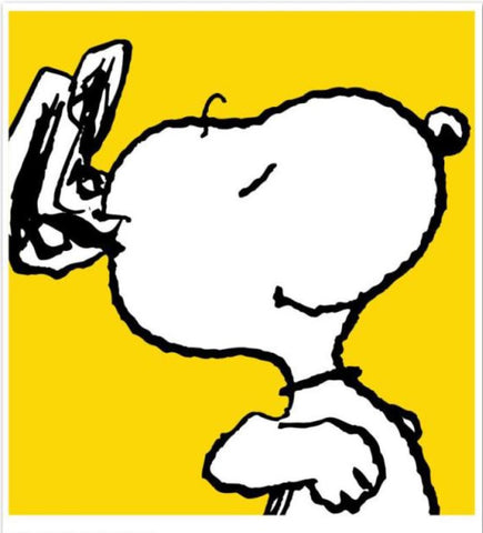 Snoopy: Yellow - Limited Edition Fine Art Print - Inspired by Peanuts