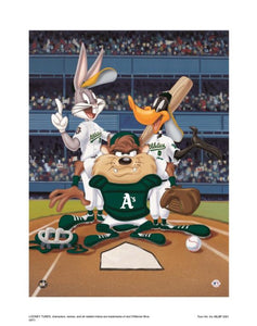 At The Plate (Athletics) - By Warner Bros. Studio - Collectible Giclée on Paper
