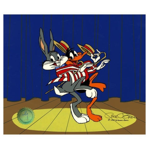 Bugs and Daffy: Curtain Call - Limited Edition Hand Painted Animation Cel Signed by Chuck Jones