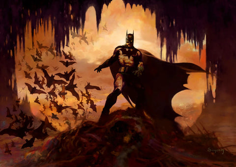 Domain of the Bat - By Arthur Suydam - Giclée on Canvas inspired by Batman