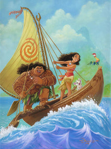 Moana Knows The Way by Tim Rogerson inspired by Moana