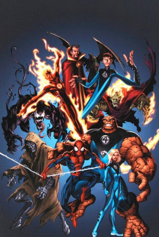 The Official Handbook Of The Marvel Universe: Ultimate Marvel Universe - By Mark Bagley - Limited Edition Giclée on Canvas