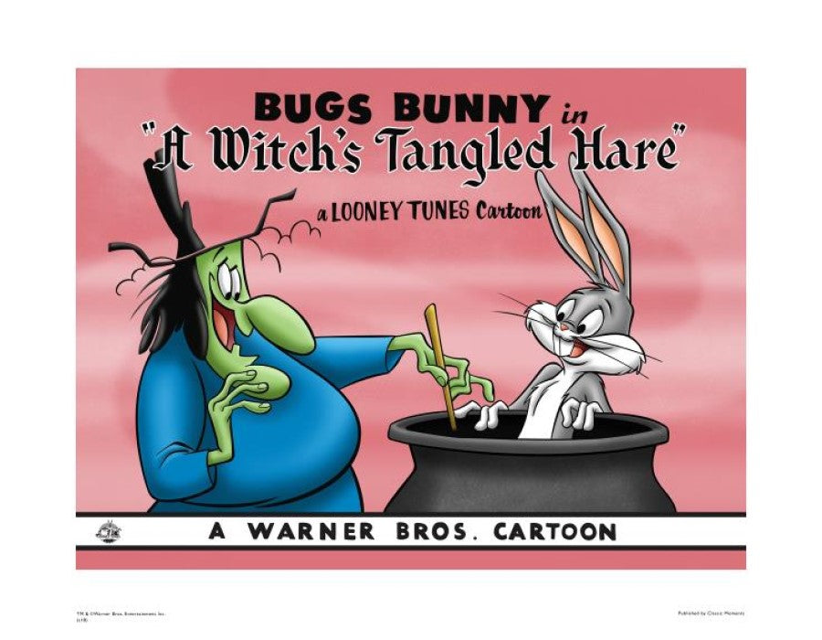 A Witch's Tangled Hare By Warner Bros. Studio Collectible Giclée o