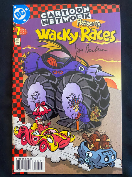 Cartoon Network Presents Wacky Races Signed By Joe Barbera #7 DC Comics 1998