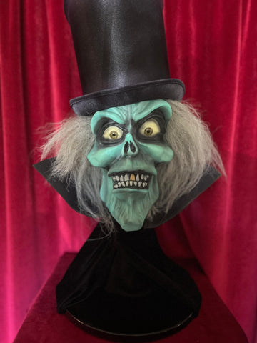 Hatbox Ghost Hand Sculpted and Hand Painted Bust