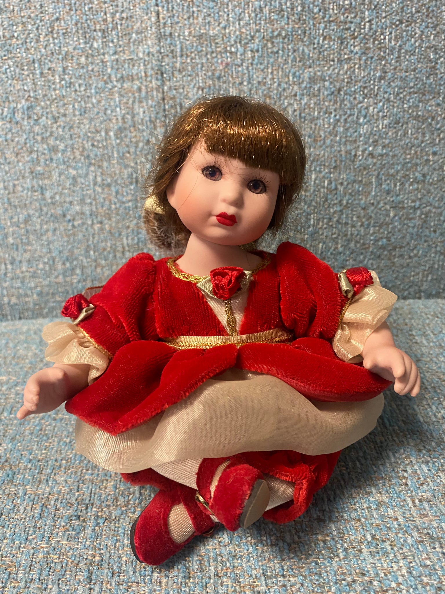 Marie Osmond Disney Baby Christmas Belle Beauty and the Beast Tiny Tot Doll