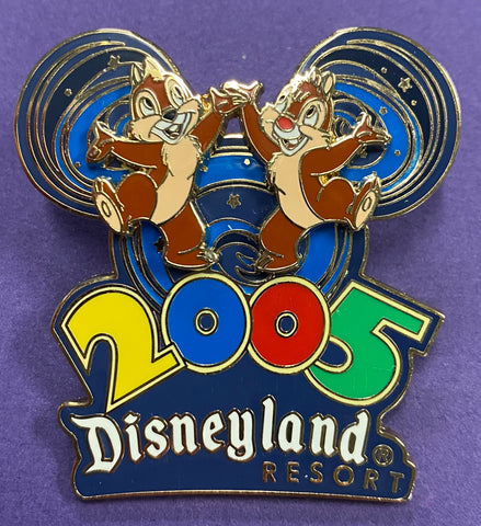 Disneyland Resort Chip N Dale Pin 2005 3D Where the Party Never Ends