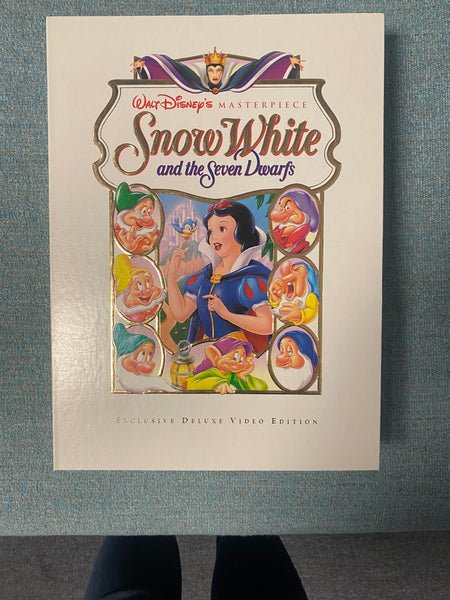 Walt Disney's Masterpiece Snow White Exclusive Deluxe Video Edition DVD VHS Lithograph Set