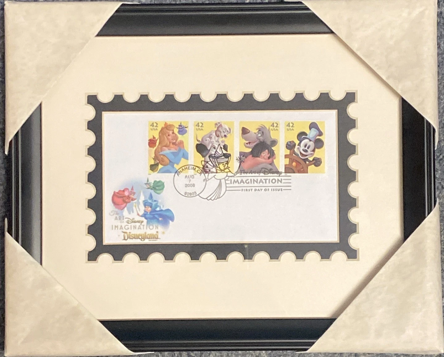 Art of Disney Imagination - First Day of Issue Sleeping Beauty Fairies Frame 2008