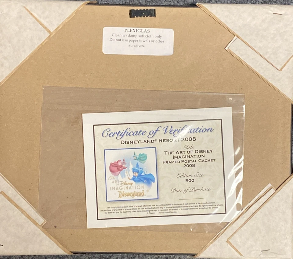 Art of Disney Imagination - First Day of Issue Sleeping Beauty Fairies Frame 2008