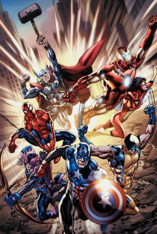 Avengers 12.1 - By Bryan Hitch - Limited Edition Giclée on Canvas