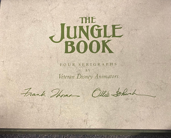 The Jungle Book Boxed Art Portfolio Signed by Frank Thomas and Ollie Johnston 4 Serigraphs and 14 Lithographs