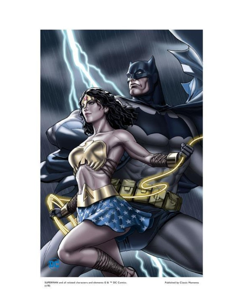Batman and Wonder Woman - By Stanley Lau - Limited Edition Giclée on Fine Art Paper Inspired by DC Comics