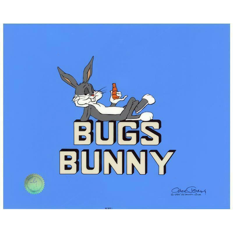 Bug Bunny Title Card - Limited Edition Hand Painted Animation Sericel Signed by Chuck Jones