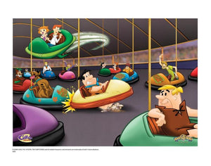 Bumper Cars - By Hanna-Barbera - Limited Edition Giclée on Paper