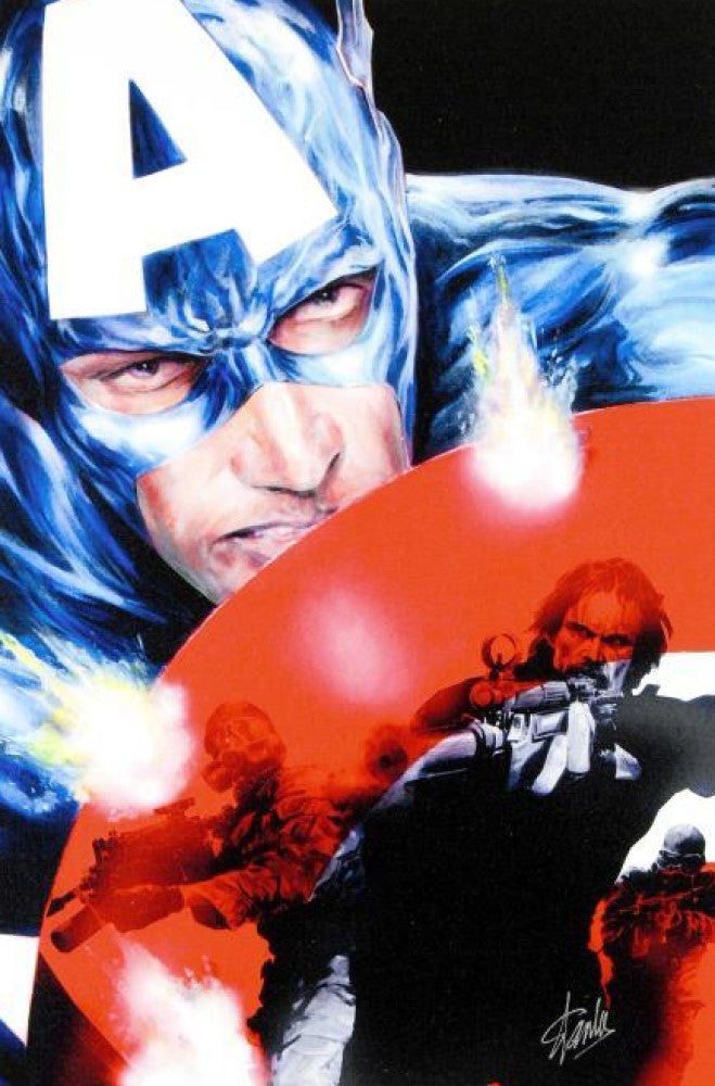 Captain America #37 - by Jackson Guice - Signed by STAN LEE - Limited Edition Giclée on Canvas