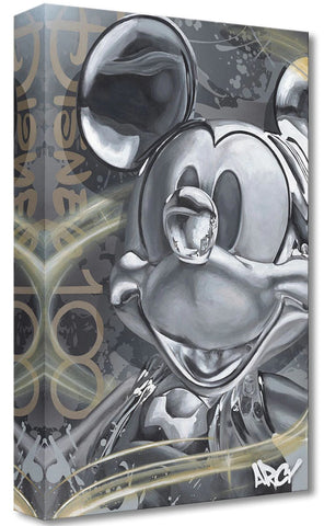 Celebrating 100 Year by ARCY featuring Mickey Mouse Treasures on Canvas