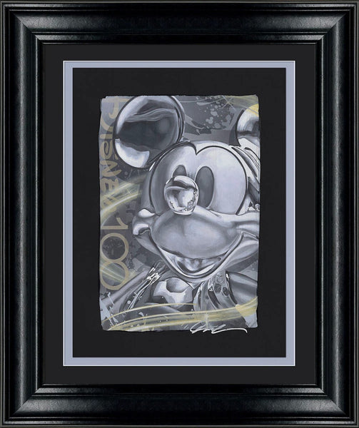 Celebrating 100 Years Chiarograph Framed Black by ARCY featuring Mickey Mouse