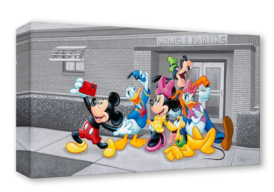 Celfie by Tim Rogerson Treasure On Canvas featuring Mickey and Friends