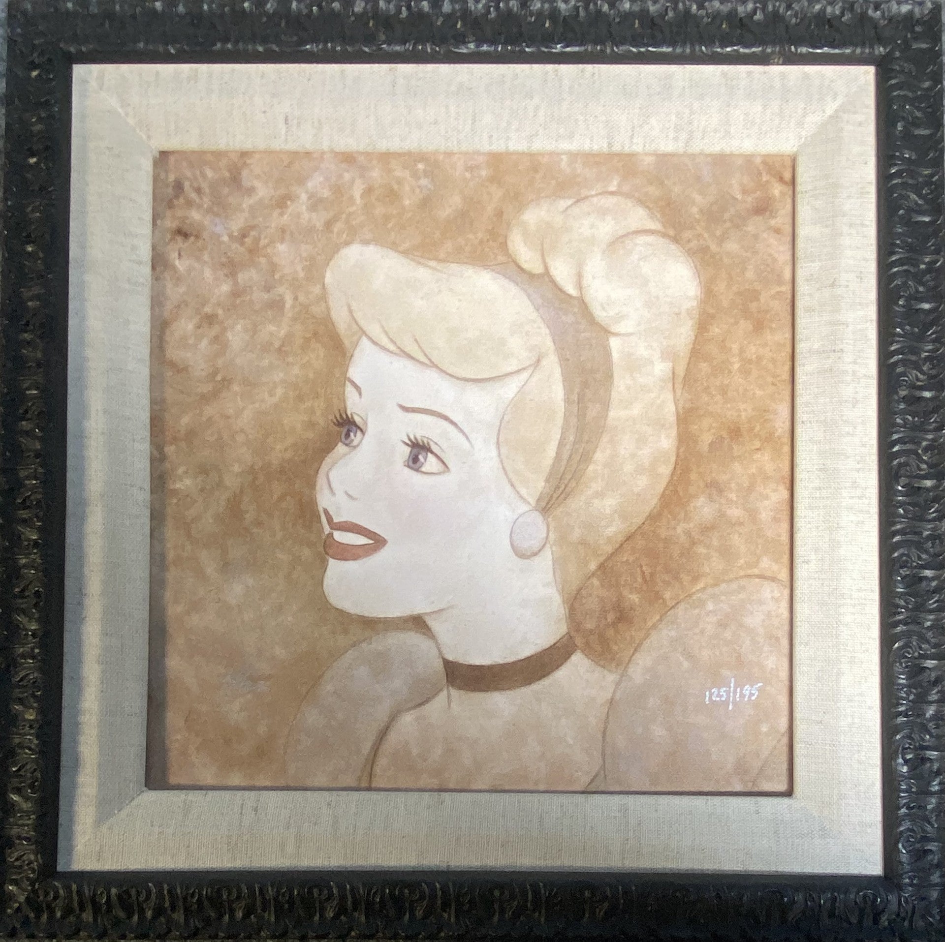 Cinderella Portrait Framed by Mike Kupka inspired by Cinderella