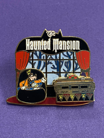 The Haunted Mansion Doom Buggy Slider Disney Pin Goofy & Donald Duck 2003