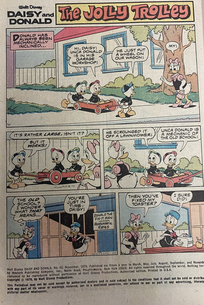 Walt Disney Daisy and Donald #41 Gold Key 1979 Comic Book Vintage