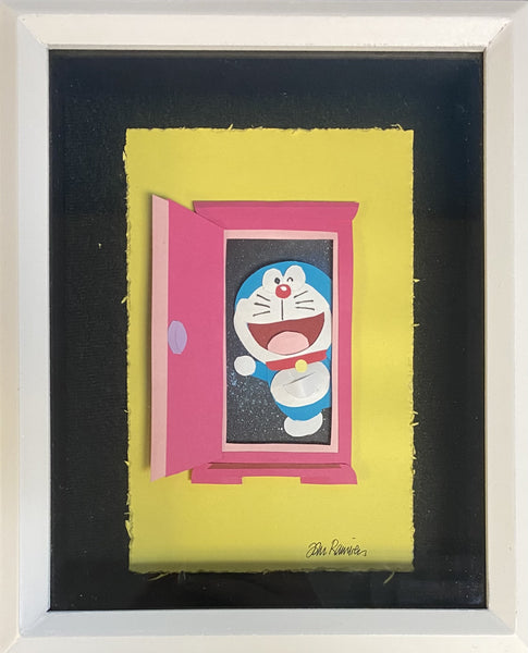 Doraemon Original Paper Sculpt By Animator John Ramirez Framed