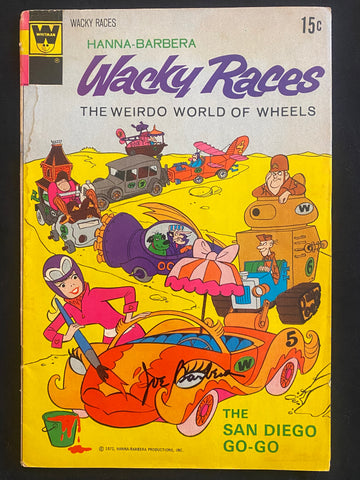 Wacky Races #7 Comic Book Signed By Joe Barbera Hanna Barbera 1972 Whitman