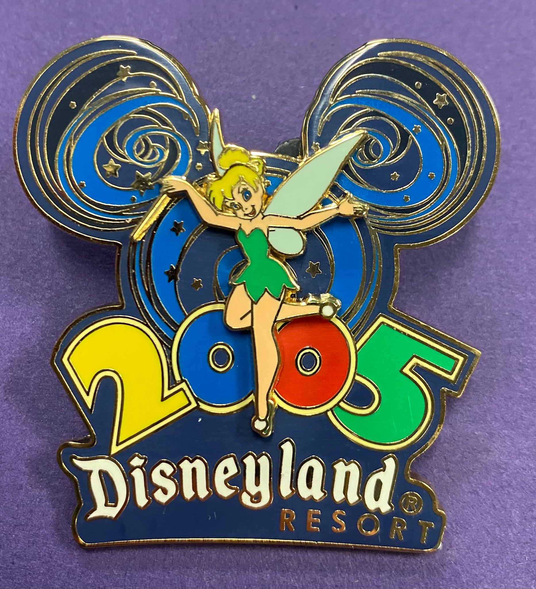 Disneyland Resort Tinkerbell Pin 2005 3D Where the Party Never Ends