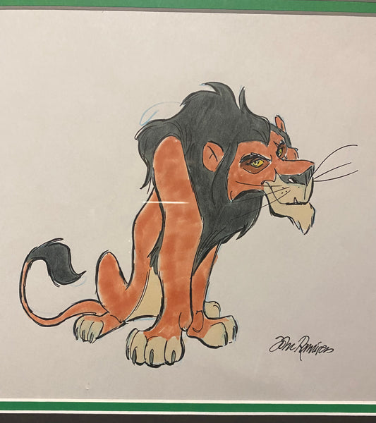 Scar Original Drawing by John Ramirez