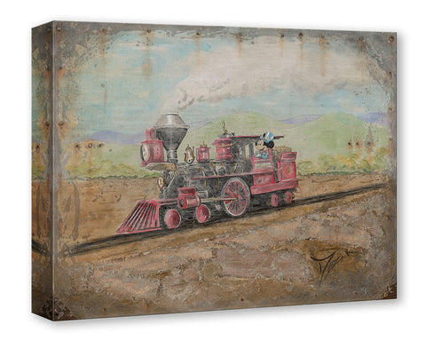 Exploring The Old West by Trevor Mazak Treasure on Canvas Featuring Mickey Mouse