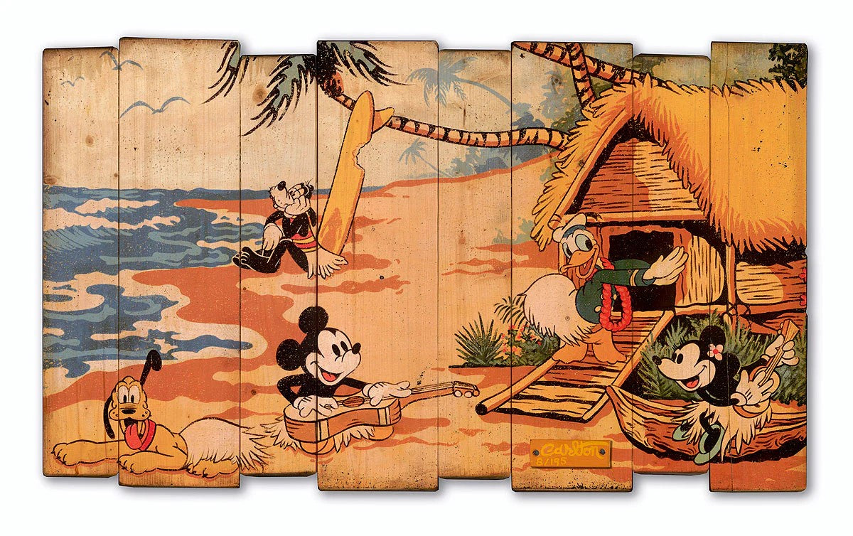 Fab 5 Go Hawaiian by Trevor Carlton Vintage Classics Edition featuring Mickey and Friends