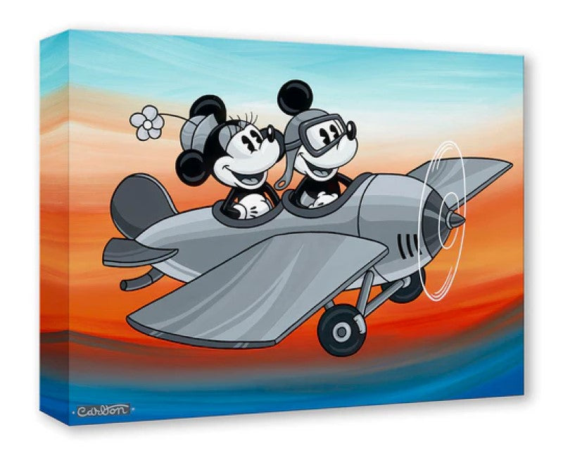 Flying High by Trevor Carlton Treasure On Canvas featuring Mickey and Minnie Mouse