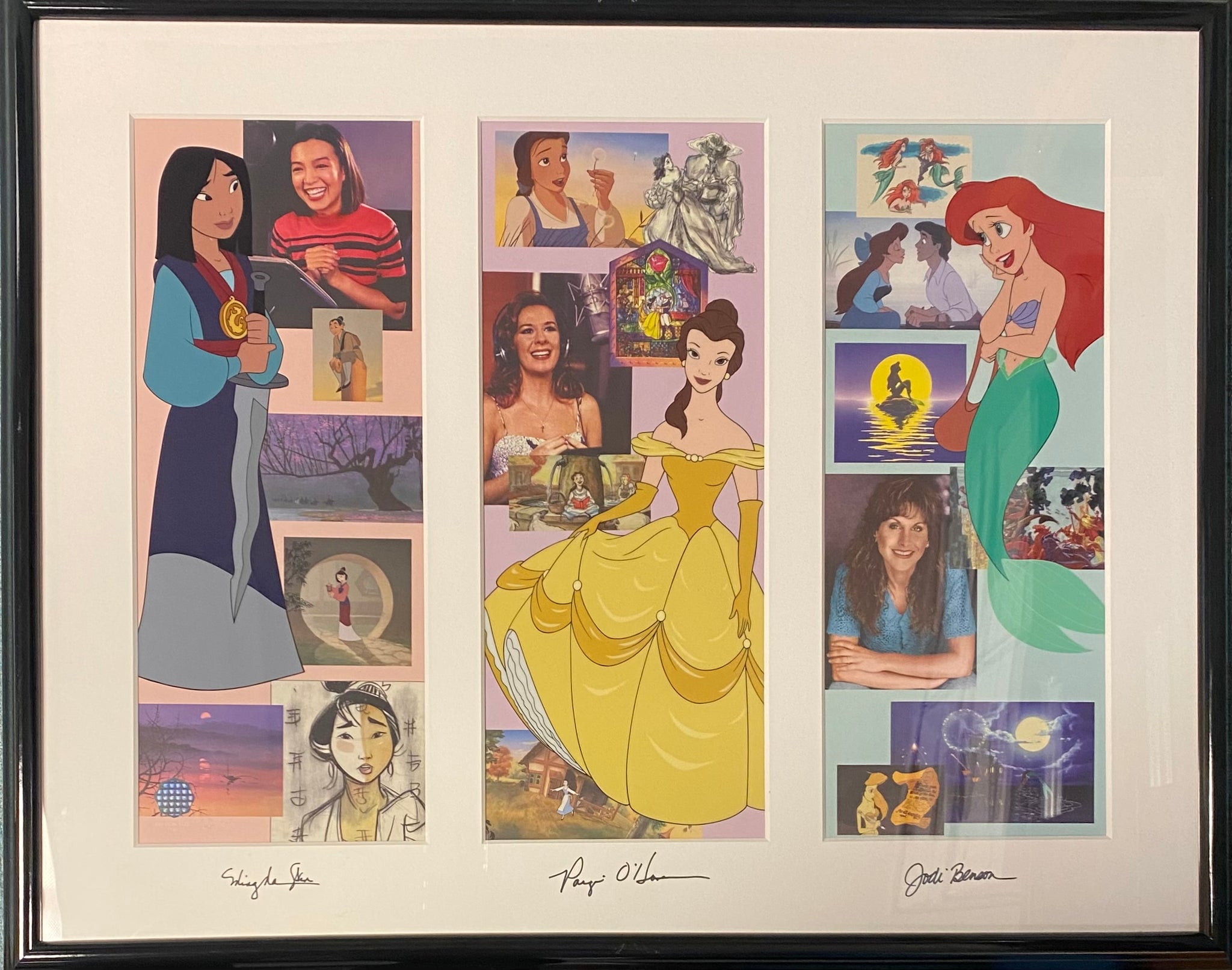 Disney's Leading Ladies II - Limited Edition Sericel Signed by Paige O'Hara, Jodie Benson, Ming Na