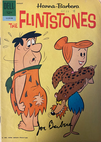 Flintstones Dell Comic Book #6 July-Aug 1962 Signed by Joe Barbera