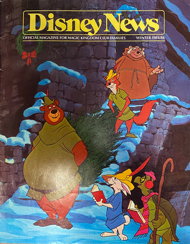 Disney News Winter 1983/1984 Magazine Magic Kingdom Club Robin Hood