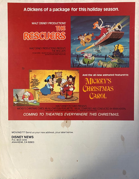Disney News Winter 1983/1984 Magazine Magic Kingdom Club Robin Hood