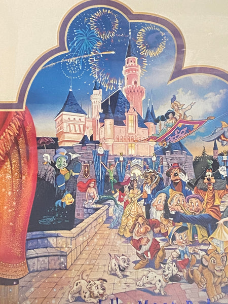 Disneyland 45 Years of Magic Commemorative Framed Print and Pin Numbered