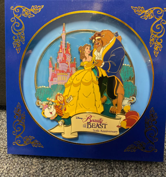 Mickeys of Glendale Destination D23 LE250 Beauty and the Beast 30th Anniversary Pin