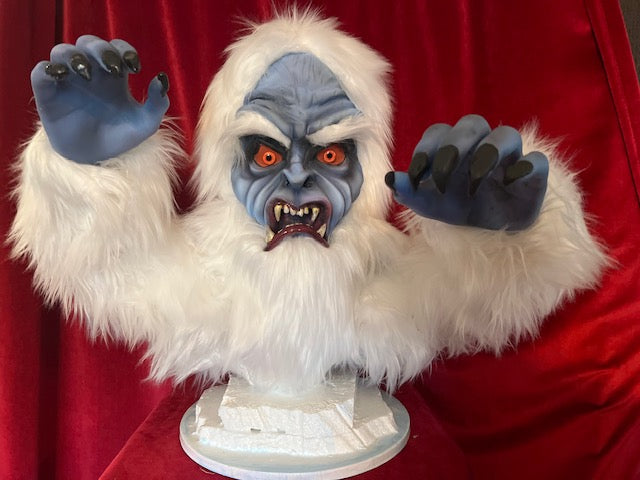 Harry the Abominable Snowman Sculpted and Hand Painted Bust