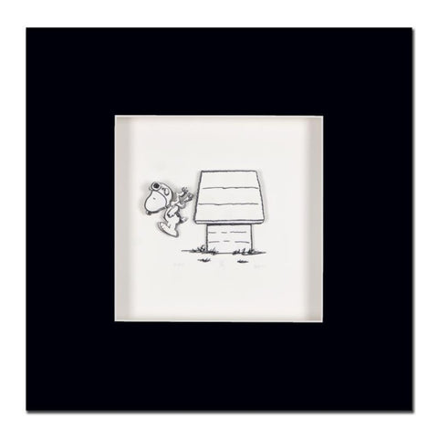 Jump Right In - Limited Edition 3D Decoupage Art Print - Inspired by Peanuts