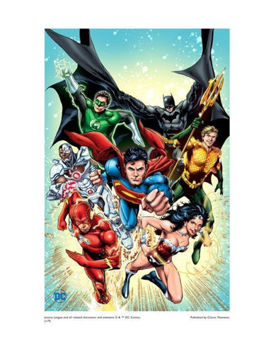 Justice League #1 - Limited Edition Giclée on Fine Art Paper Inspired by DC Comics